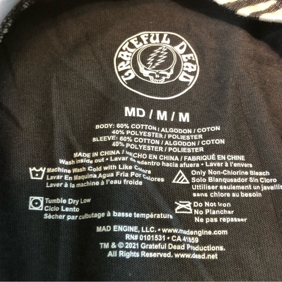 NWT Grateful Dead Always Be Grateful Always Be Kind Tshirt Girls Size Medium - Picture 7 of 7